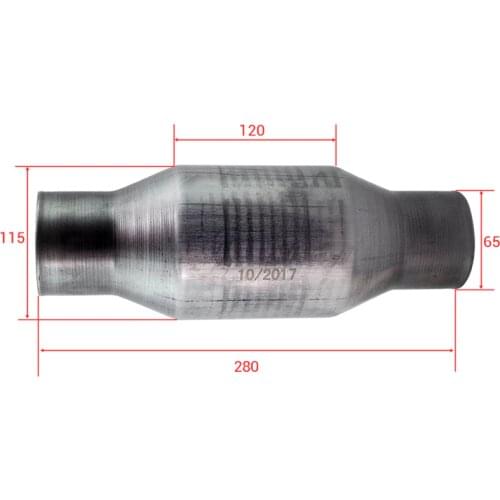 410250 2.5 Inch for Universal High Flow Stainless Catalytic Converter prior Stainless Steel 400 cell