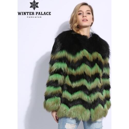 Upscale Genuine leather fur coat New products natural fox fur coat Trend Fashion Women real fox fur coat