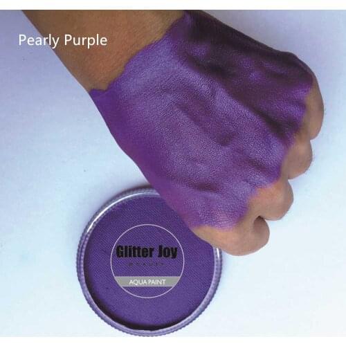 Pearly Purple 30g/pc Shiny Professional Non-toxic Face Paintings Water Based Makeup Body Art for Party