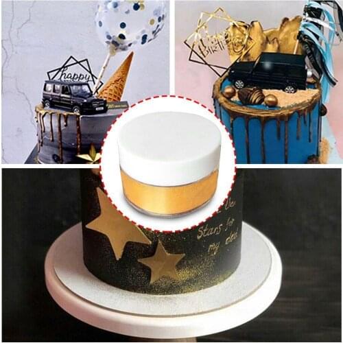 Baking Cake Decoration Gold Silver Powder 5g Bottled Accessories Glitter Cake Powder Copper Powder F6Y1
