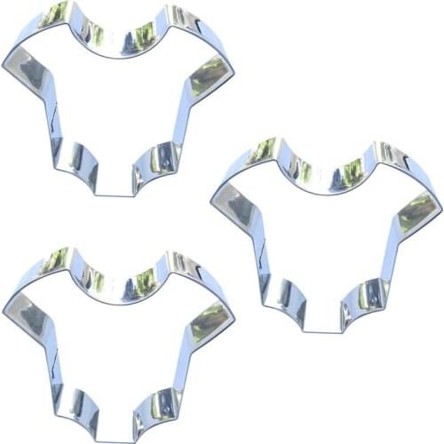 Womens underwear shape 3 piece biscuit cutting molds, baking tools, cake decorating soft candy tools