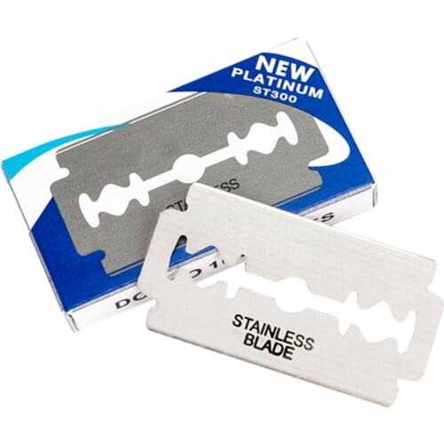 10 Pcs Stainless Steel Shaver Blades Men Safety Razor Blade Double Razor Shaving Blade Sharp Thin Blade For Face Care