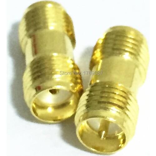 10PCS SMA Female to RP-SMA Female (male pin) RF Connector Adapter