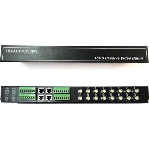 16ch 32ch 16 Channel Passive Transmitter CCTV Video Balun BNC Female to UTP Rj45 CCTV Camera DVR Cat5