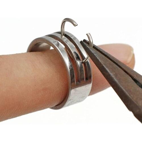 2pcs Stainless Steel Tool Split Jump Ring Opening Closing Helper Round Circle Bead Plier Fixing Tools for Jewelry Making DIY