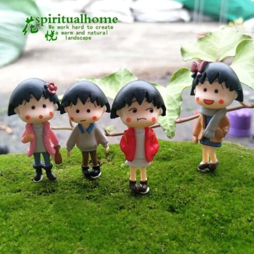 4PCS Winter small pellets DIY material Moss micro-landscape jewelry doll cute girl garden figures Modern Home Decoration