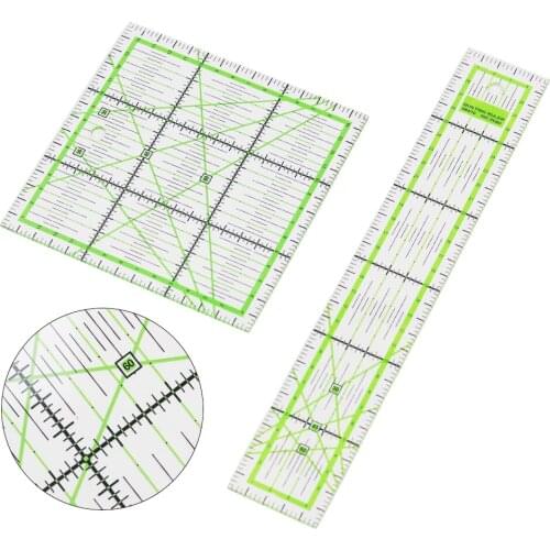 1Pc Acrylic Quilting Patchwork Ruler Transparent Cutting Tools Yardstick Cloth Sewing Ruler DIY Handmade Stationery Sewing Tools