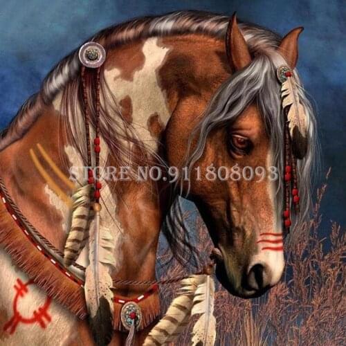 5D Diy Diamond Painting Full Square/Round Animal Horse Picture By Number Embroidery Diamond Mosaic Cross Stitch Kits Home Decor