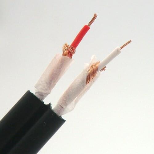 4.0mm Audio Cable 2RCA Dual-channel Red-white lotus wire AV High-fidelity Oxygen-free Copper Signal Audio Splitter Cable