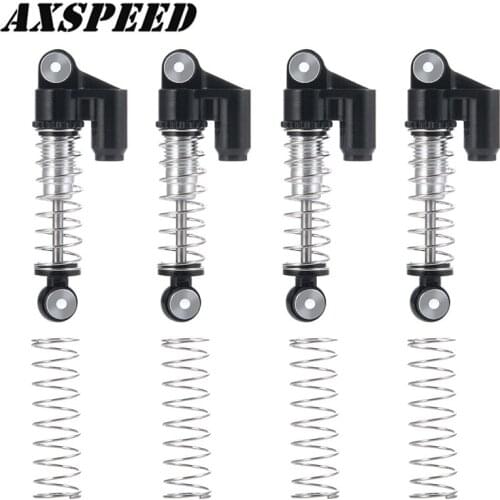 AXSPEED SCX24 RC Car Shock Absorber Metal Double Cylinder Dampers for 1:24 Axial SCX24 90081 NEW Upgrade Parts