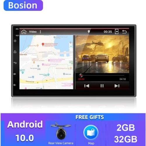 Bosion 7" 2Din Android 9 Car Multimedia Player Car DVD GPS Navigation BT DAB FM USB wifi No dvd Car Radio Free camera