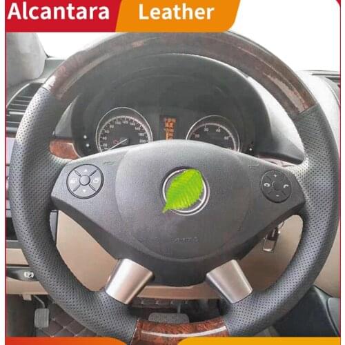 Hand-stitch steering wheel cover For Mercedes-Benz Vito Viano Sprinter V-Class V260L Alcantara leather grip cover Auto Interior
