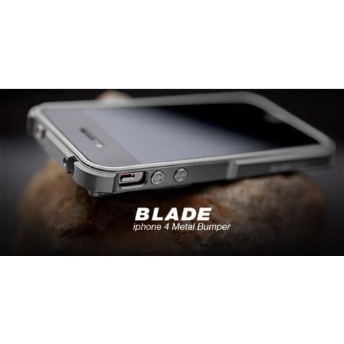 TX Blade case For iPhone4 capa fundas Aluminum Bumper frame For iPhone 4 4G 4S metal Bumper + screwdriver + 2 Film +1 Box