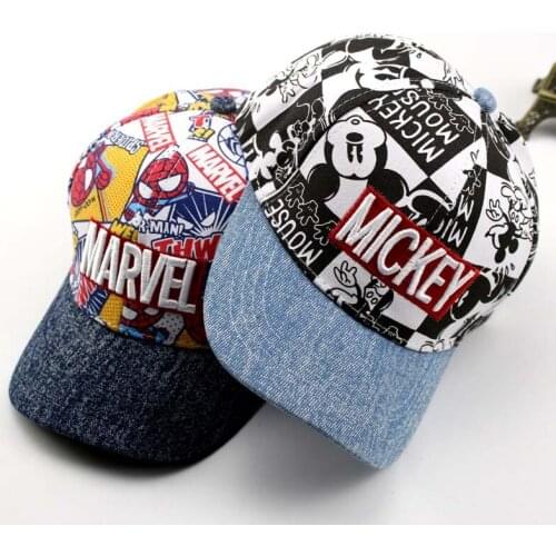 Disney childrens cap new cartoon Mickey autumn kid hat outdoor wild hip-hop baseball cap