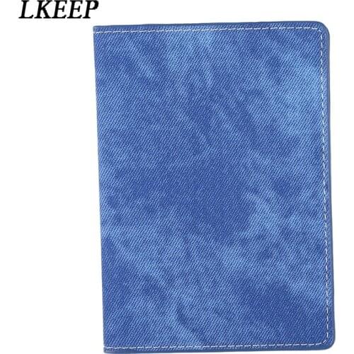 Denim Passport Case PU Leather Passports Cover High Quality Passport Protection Cases Fashion Passport Cards Holder