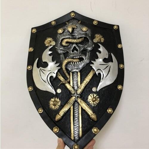 7th Movie Anime 1:1 Grim Reaper Skeleton Head AXE Shield Action Figure Model Halloween Cosplay Prop PU Weapon Kids Role Gift