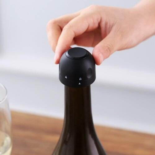 ABS Sealing Wine Bottle Cap Stopper Silicone Sealed Champagne Bottle Stopper Vacuum Retain Freshness Keeper Wine Plug Bar Tools
