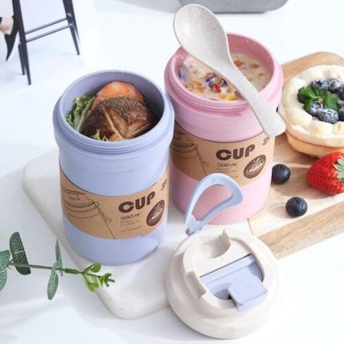 300/500ML Lunch Box Bento Box Portable Environmentally Friendly Plastic Food Container Plastic Storage Container Picnic Supplies