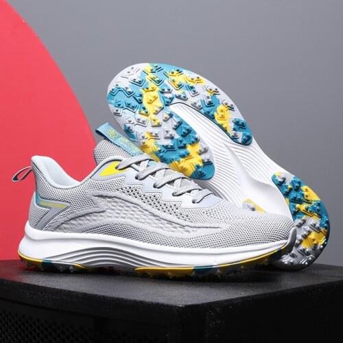 Training Golf Shoes Men Breathable Mesh Causal Sneakers Outdoor Light Weight Golf Footwears Comfortable Walking Shoes Male 39-44