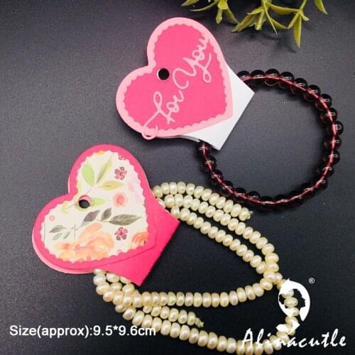 Metal Cutting Die Heart For you Hanger Tag Cut Scrapbooking Paper craft album Handmade Card Stencil Cutter Punch Alinacutle