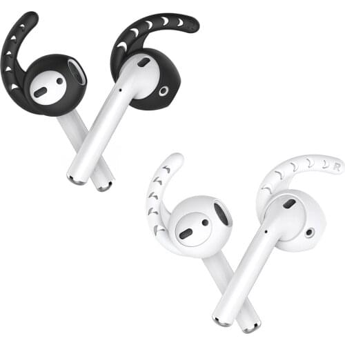 Vococal 1 Pair Eartips Soft Anti-slip Earphones Ear Hooks Covers for AirPods 1 2 Apple iPhone EarPods Headphones Accessories