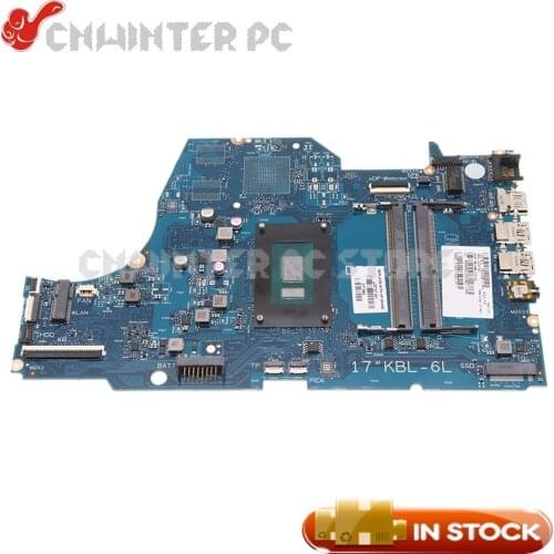 NOKOTION For HP 17-BY 17-BY0061ST Laptop Motherboard L38628-601 L22737-601 L22737-001 6050A2982701-MB-A02 SR3W0 i3-8130U CPU