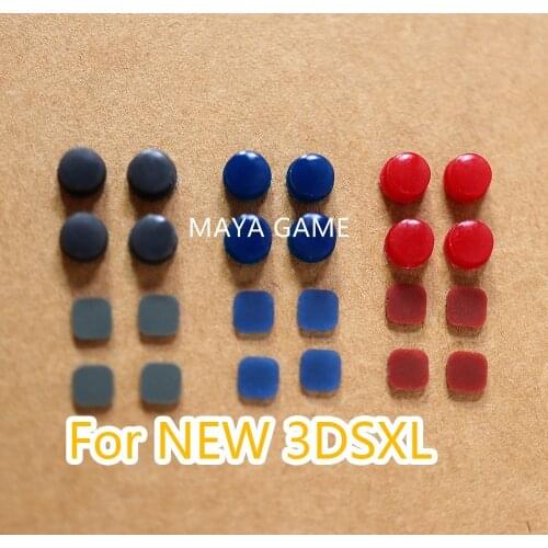 OCGAME 15sets For New 3DSLL/NEW 3DS XLRubber Plug Upper and Lowe Screw Rubber Feet Cover Screw Dust Plug Cover