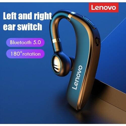 Original Lenovo HX106 Wireless Bluetooth 5.0 Earphones Pro Ear Hook Handsfree Headphones Zero Delay Earpiece Headset with HD Mic