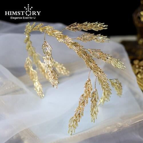 Himstory Goddess Leaf Branch Hairband Crown Headpiece Bridal Wedding Headband Hair Accessories Hairband
