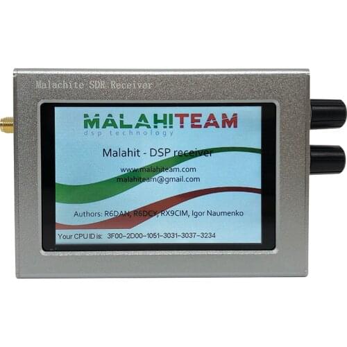 50Khz-2GHz Register code Malachite SDR Radio Malahit DSP SDR Receiver Support DFU Online Firmware update + Antenna + USB CABLE