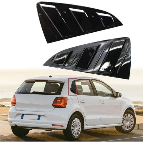 Rear Windows Triangular Cover Stickers for POLO 2011-2018 Car Exterior Window Blinds Protector Trim