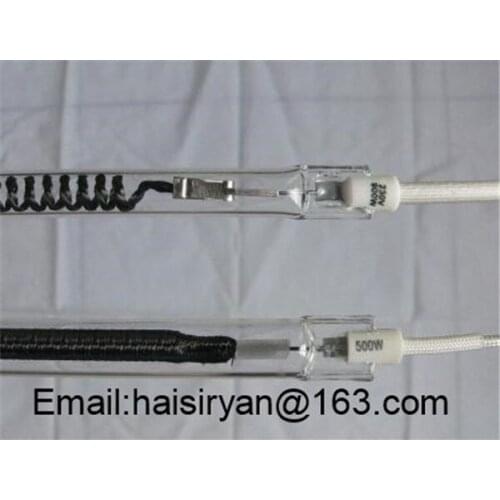 Customized 1500w 350mm far Single tube Electric halogen IR quartz glass heate light