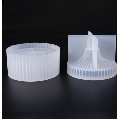 Round stripe storage jewelry box DIY crystal Epoxy Resin Mold Silicone storage box mold Jewelry Making Tools