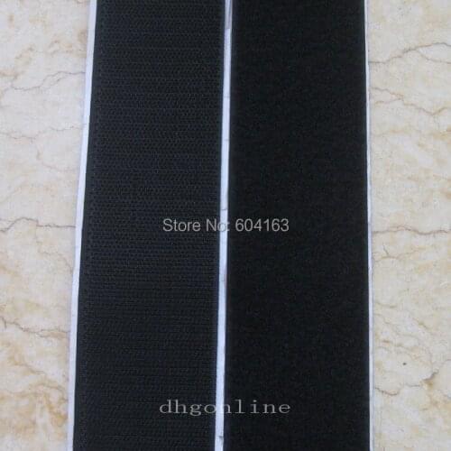 10 yard 1" 25mm Self Adhesive Hook Tape Roll Loop Black