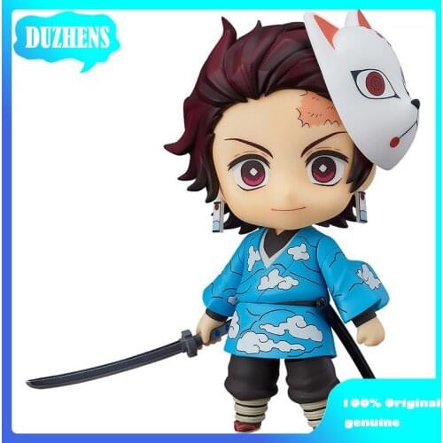 100% Original: Demon Slayer Kamado Tanjirou #1510 Q version figma PVC Action Figure Anime Figure Model Toys Figure Doll Gift