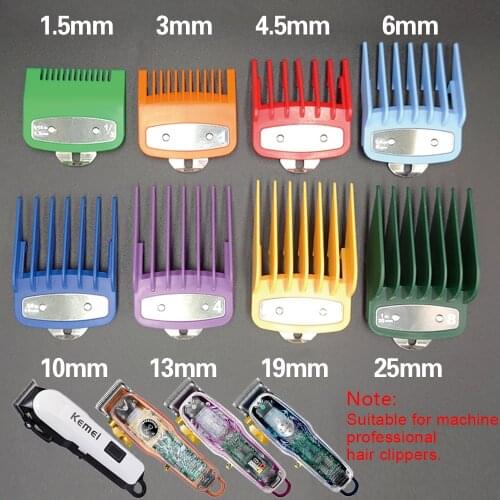 Colorful Hair Clipper Cutting Comb Guards Limited Comb Tools Barber Replacement Kit for Cutting Head professional Hair Clipper 5