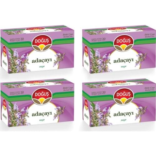 PERFECT WITH ITS WONDERFUL FLAVORS Dogus Sage 20 Pcs x 4 Pack FREE SHİPPİNG