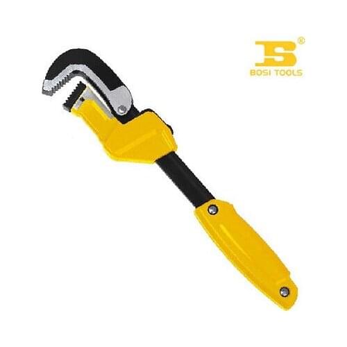 300mm 12-Inch Adjustable Quick Pipe Wrench with Aluminum Alloy Handle