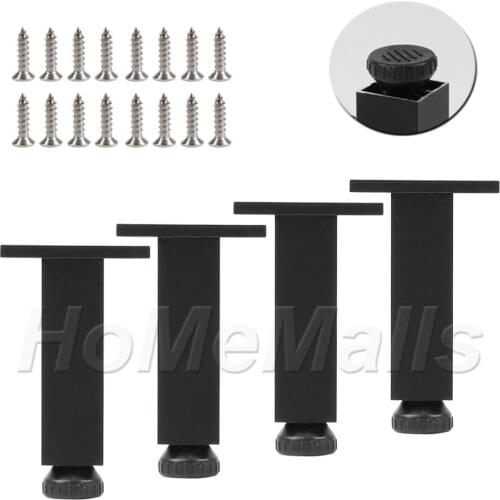 4pcs Aluminum Alloy Furniture Legs As Replacement Legs For Sofa Cabinet TV Stand Legs Modern Style Furniture Feet Hardware