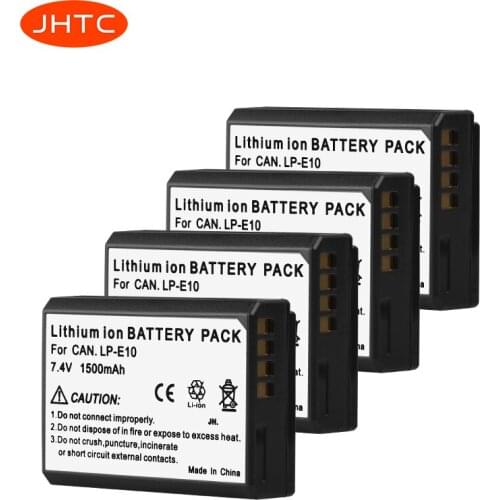 LP-E10 LPE10 Digital Camera Battery For Canon 1100D 1200D 1300D Rebel T3 T5 KISS X50 X70 Battery 1500mAh LP E10