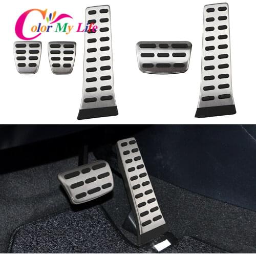 Color My Life Stainless Steel Car Pedals for Kia Sportage R 2010 - 2016 Gas Pedal Brake Pedal Cover Cluth Pedale Accessories