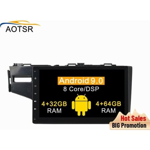 DSP 4+64G Android 9.0 car multimedia dvd player for HONDA FIT 2014 2015 GPS Navigation Car Auto Radio stereo Video Map Head Unit