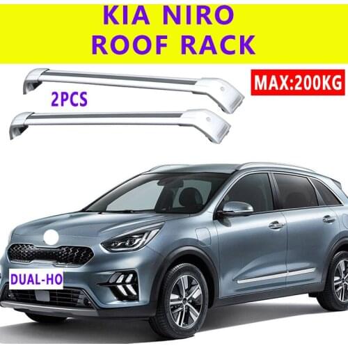 2Pcs Roof Bars for KIA Niro / Niro EV 2016 2017 2018 2019 2020 Aluminum Alloy Side Bars Cross Rails Roof Rack Luggage Carrier