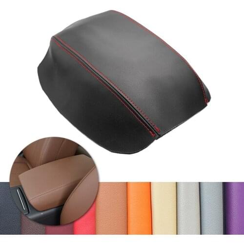 For Audi A6 2012 2013 2014 2015 2016 2017 2018 Car Interior Center Console Lid Armrest Box Cover Microfiber Leather Decor