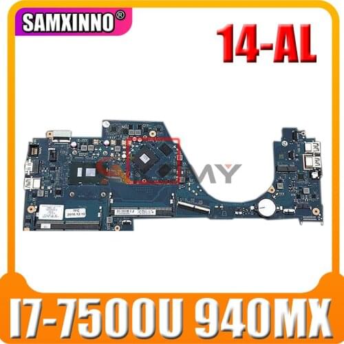 For HP Pavilion 14-AL Laptop Motherboard W/ I7-7500U CPU 940MX 2GB GPU 903706-601 903706-001 904734-601 DAG31AMB6D0