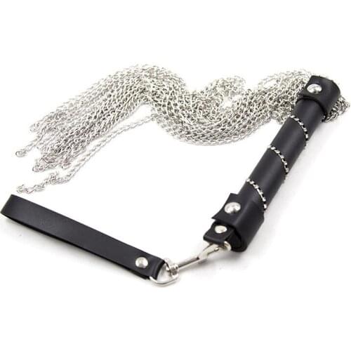 Erotic Games Chain Metal Whip Bdsm Flogger Spanking Paddle Adult Toys for Women Fetish Couples Femdom Slaves Restraints Products