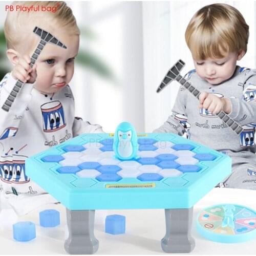 Playful bag Saving Penguin game Family Games ice breaking platform Creative Children Intelligent Toys Funny Kids Toys AB27
