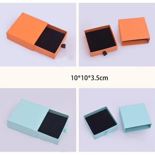 Square Drawer jewelry organizer box Engagement Ring For Earrings Necklace Bracelet Display Gift Box Color Jewelry Storage Boxes