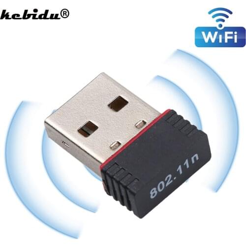 Kebidu 150Mbps Mini USB WiFi Adapter MT7601 802.11 B/g/n Wi-Fi Dongle High Gain Wireless Antenna Wifi For PC Laptop Computer Hot