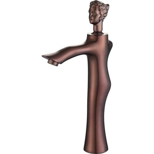 Single hole /handle ORB Finish Bathroom Vessel Sink Beauty Faucet Mixer Tap tall deck mounted Luxurious unique design